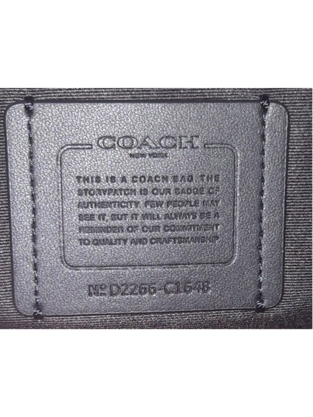 COACH ELLIE file bag C1648 Black Leather - Shoulder Bag - Picture 8 of 8
